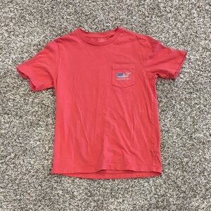 Vineyard Vines Red Crew Neck Tee